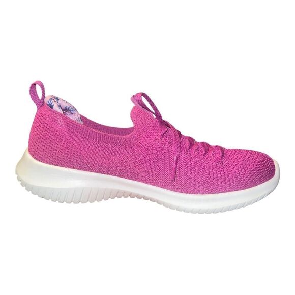 Skechers Women's Ultra Flex Washable Slip Ons Flourishing View Raspberry Pink 5M - Picture 8 of 10